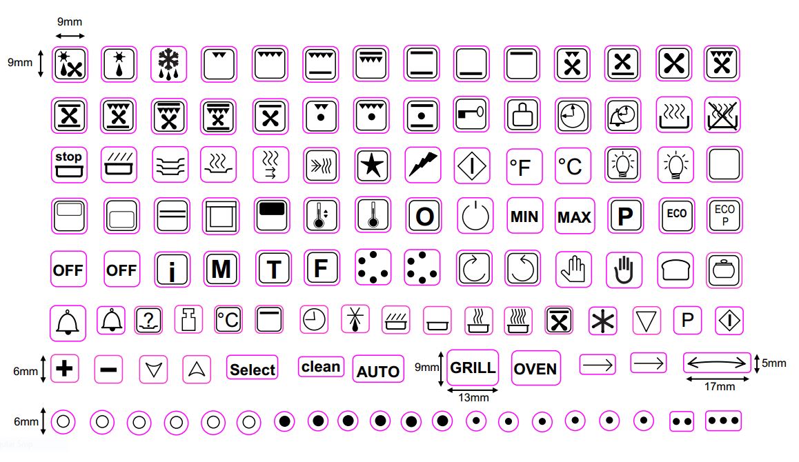 119 oven
                        symbols